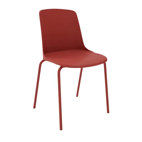 UNO Conference Chair with Colour Matched Frame - Red
